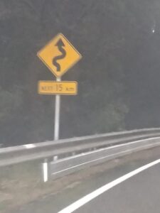 Remutaka winding road sign